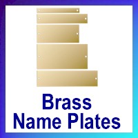 Brass Name Plates