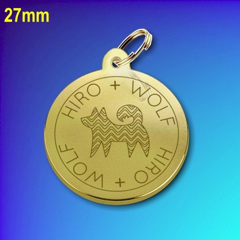 Hiro And Wolf 27mm Gold Plated