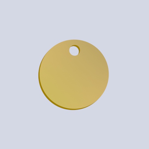 Aluminium Label - Gold - Round - 50mm [aluminium-label-50mm-disc-gold ...