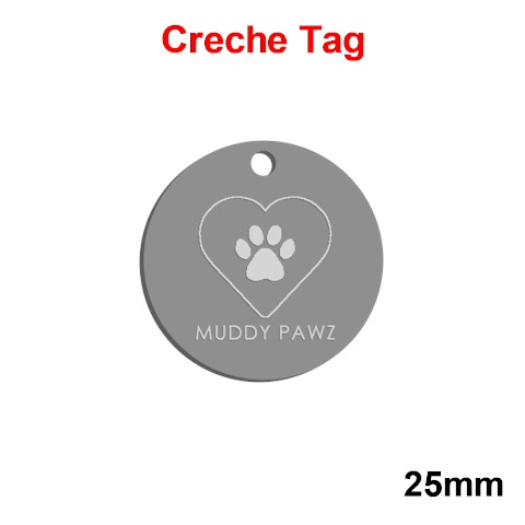 Muddy Pawz CRECHE 25 mm Nickel Disc