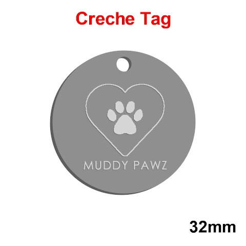 Muddy Pawz CRECHE 32 mm Nickel Disc