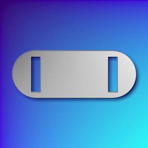 Aluminium Sliding Collar Tag Rounded - Sliver